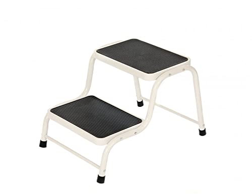 Oypla Double Caravan Step Stool Steel Non Slip Rubber Tread Safety