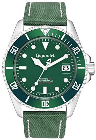 Gigandet Herrenuhr Automatik Taucheruhr Saphirglas SEA Ground 300 Edelstahl Made in Germany 300m/30atm - G300-003