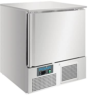 Polar U-Series Undercounter Fish Fridge 140Ltr Stainless Steel, 140 Litre | Includes 3 sturdy seafood trays and runs on a 160W motor with an energy rating B rating to optimize commercial food storage.