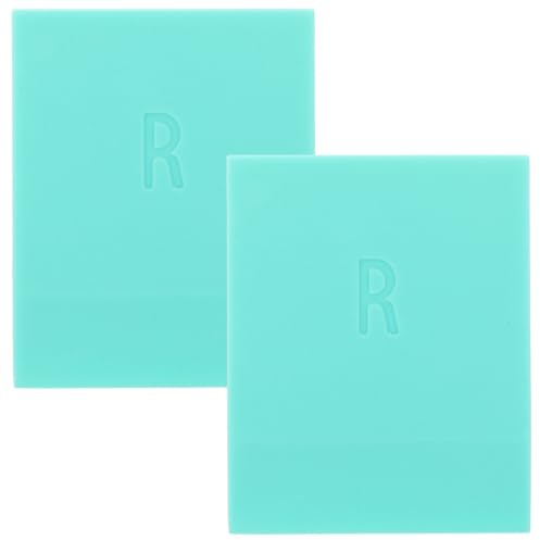EXCEART 2-Pack Screen Print Squeegee 2-Inch Ink Scraper Tool for Fabric & Textile Printing Sturdy Rubber Squeegees with Rounded Corners for Screen Printing