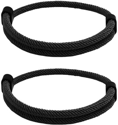 Amexo 2 Stücke Armbänder für herren, 1 Paar segeltau armband herren, Schlicht und lässig Pärchen Armband, Verstellbares geflochtenes Armband für den Alltag und im Freien (Seilschnalle)