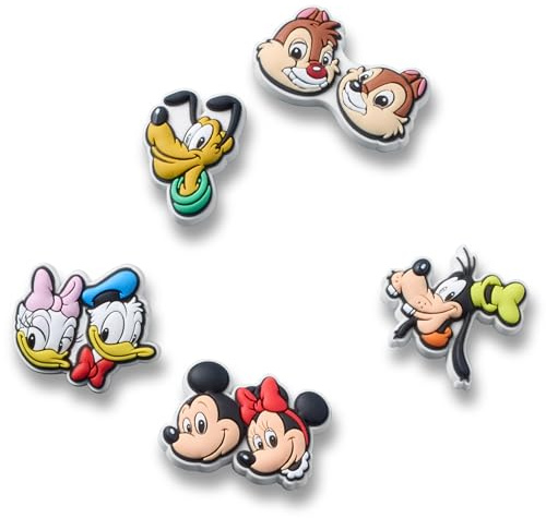 Crocs Jibbitz Charms, Mickey and Friends PVC 5 Pack