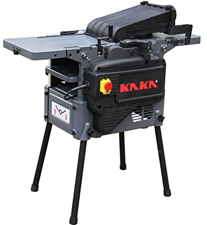 KAKA INDUSTRIAL Multifunctional Woodworking Machine 5-in-1, 2.2kW Planer, Thicknesser, Table Saw, Cutter and Drill, 220V Single Phase,WM-3020 with Portable Stand​