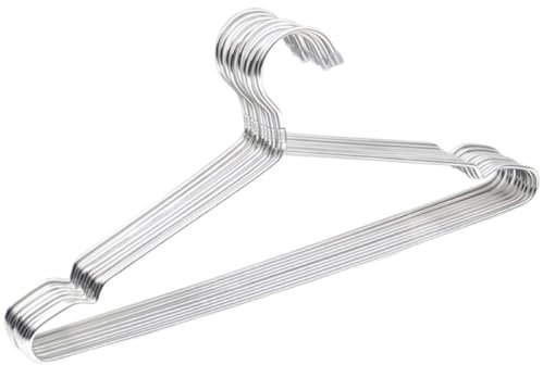 Grucce Antiscivolo 10 Grucce In Filo Metallico, Grucce Appendiabiti Robuste E Resistenti, In Acciaio Inossidabile, Salvaspazio Porta accessori