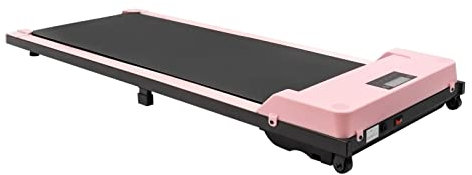 vinnyooc Löpband med LED-display trappmatta med fjärrkontroll för hem och kontor justerbar hastighet (rosa)