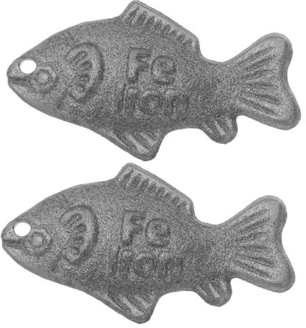 OFFSCH 2 St Järn För Graviditet Järnboost För Sport Järnfisk För Anemi Naturlig Järnkälla Mat Järnfisk Gjutjärn Matlagningsverktyg Järntillskott Matlagning Fisk Järnboost Silver