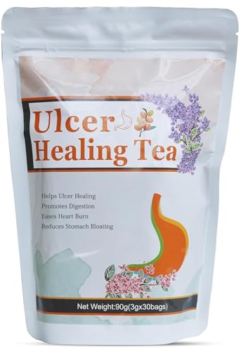 BPZAQXWSC Gastric Ulcer Healing Tea - Relieves Gastritis and Stomach Pain, relieves Upset Stomach, Heartburn, restores Digestion and Improves Appetite, eliminates Liver and Body toxins