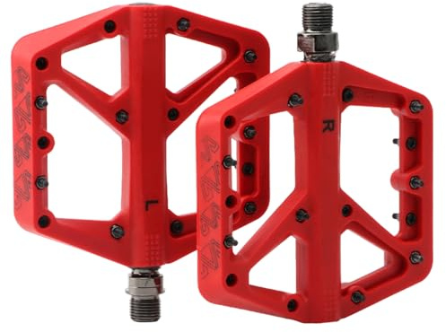 Zqxnt Pedali per biciclette Antiscivolo Ampia Piattaforma Bici Piatto 9/16 Pollice Filo Sigillato Cuscinetto Antipolvere Mountain Bike Biciclette Pedali Pedali
