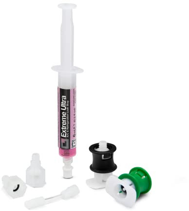 ERRECOM Extreme Ultra, Leckstopp für Klimaanlagen und Kühlsysteme (mit 1/4 SAE- und 5/16 SAE-Adaptern) und Fahrzeugklimaanlagen (mit R134a- und R1234yf-Adaptern), 6-ml-Spritze
