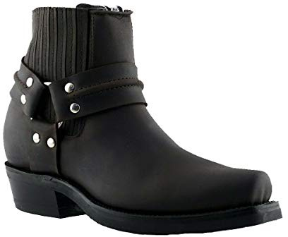 Grinders Unisexe Renegade Hi Cuir Cowboy Western Motard Bottes