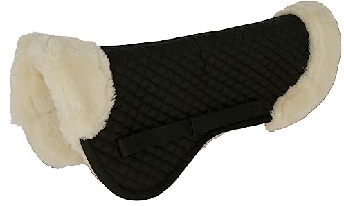 Kerbl Coussin de Selle Noir Fourrure synthétique Poney