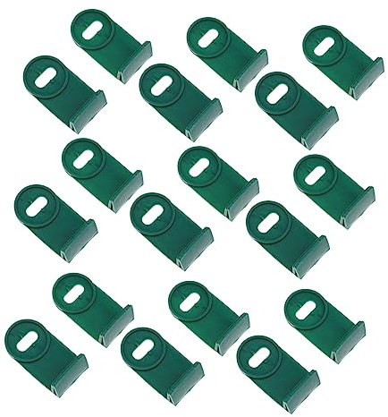 KITANDOVE Gewächshaus-zubehör-Set 50-teilige Befestigungsklammern Aufhänger Für Schattentücher Aluminium-gartenklammern Für Pflanzen Einfach Zu Verwenden Und Aufzubewahren