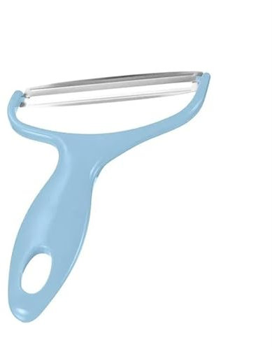 FYJL Econome Legumes Râpe à Choux, éplucheur de légumes, Salade de Fruits à Large Ouverture, raboteuse de Pommes de Terre, ustensiles de Cuisine Epluche Legume(Blue)