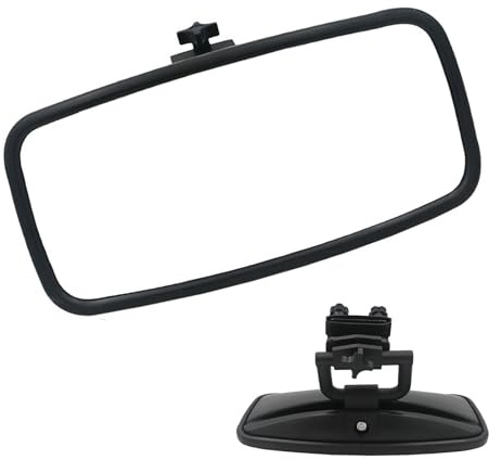 zjhukfmc Mångsidig båtklämma spegel för vattenskidåkning, 33 x 14,6 cm surfing vattensport klämbar båtspegel, PP backspegel för båtar, båtklämma spegel, tydlig sikt, för yacht båt vattenskidor