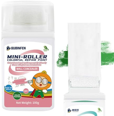 Mini färgrulle | Liten väggpensel rulle för touch up | bärbar 2-i