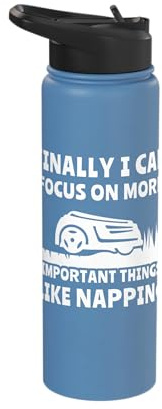 Lawn Mowing Robot Lawnmower Robotic Lawn Mower Stainless Steel Insulated Water Bottle
