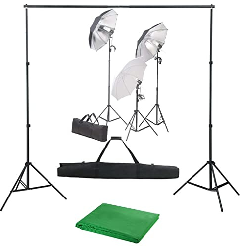 Sophrelle Kit de Estudio fotográfico con Set de Luces y Fondo Negro,3055117