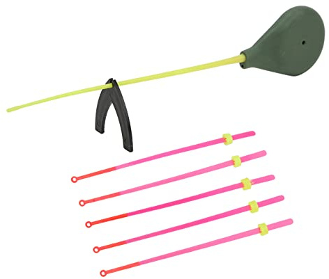 AOWINHIT Mini Juego de Cañas de Pescar en Hielo con Material ABS Duradero para Entusiastas de la Pesca en Invierno, Kit de Accesorios Portátiles (16cm)