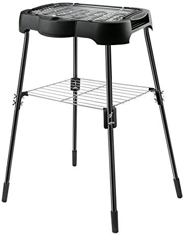 Taurus Maxim's Plus - Barbacoa eléctrica, uso con o sin patas, gran superficie de cocción 41x24cm, 78 cm de altura, barbacoa sin humos, cocina incluso en interiores, termostato regulable