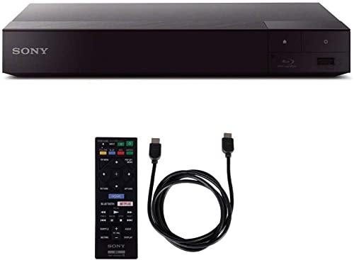 Sony BDP-S6700 4K Upscaling 3D Streaming Blu-ray Disc Player (2016 Model) with 6ft High Speed HDMI Cable (Renewed)