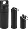 KLYNGTSK 3 Stück Pillendose Schlüsselanhänger Pillenbox Wasserdicht Tablettenbox Schlüsselanhänger Aluminium Tablettendose mit Karabiner Mini Pillenkapsel für Pillen, Batterien, U-Diskette, 3 Größen