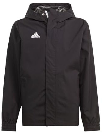 adidas Unisex Kinder Entrada 22 All-Weather Jacket, Black, 13-14 Years