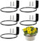 Aimeke 5 Pièces Anneau de Support de Pot de Fleur Support de Jardinière Mural Diamètre Intérieur 9cm Porte-Pot Mural en Métal pour Interieur Extérieur Terrasse Balcon Jardin (Noir)