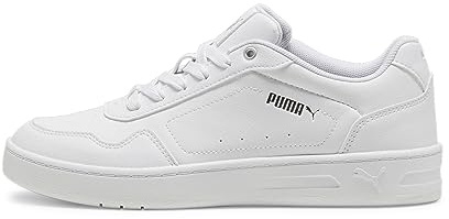 PUMA Court Classy, Scarpe da Ginnastica Donna, White-Silver, 41 EU