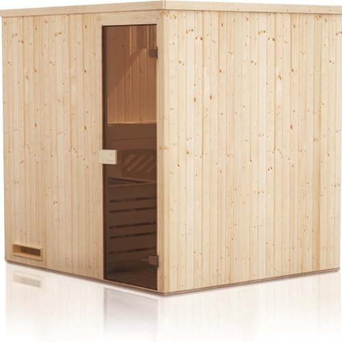 Cabina Sauna 194x175x199 con stufa a Controllo Deportato