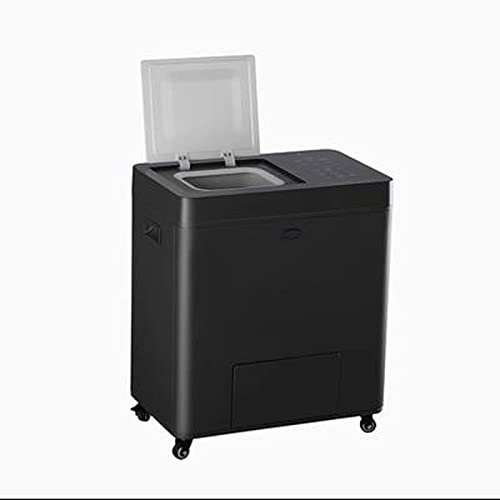 Compostador Jardín Cubo de basura for interiores de cocina, compostador inteligente for residuos de cocina, compostador eléctrico con diseño de un solo botón, triturador de residuos de cocina con cicl