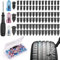 Omsscun 85Pcs Tyre Repair Kit Rubber Nails with Screwdriver, Car Puncture Repair Kit,Car Tyre Puncture Repair Kit, Tyre Puncture Repair Kit for Auto Car Motorcycle