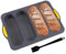 EACHPT Baguette Backform,Baguette-Backblech mit Silikonbürste Baguetteformen zum Backen Backform Gelocht Baguetteblech Brötchen mit 4 Mulden