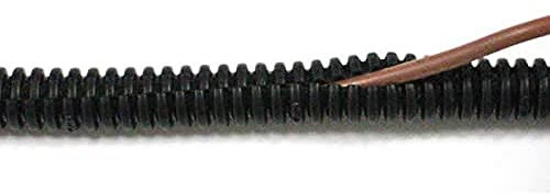 Restagraf - Gaine Annelée de 1 Mètre - Diamètre 4,5 mm - Pour Protection de Câbles et Faisceaux Électriques - Flexibles et Résistantes à l'Abrasion - Application Automobile ou Atelier - Réf. 17401