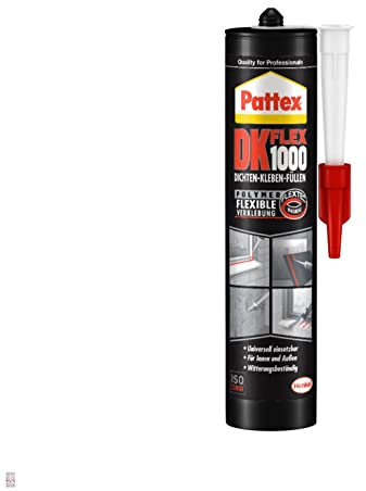 PATTEX DK FLEX 1000 Colle de montage professionnelle Fix Fix Montage facile de nos panneaux en PVC XPS EPS – Tous les panneaux 3D toutes surfaces (6)