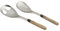 Rivadossi Sandro 9802I02 Set di Posate per Insalata, 2 Pezzi - Cortina - 100% Made in Italy, Artigianalità e Design, Acciaio Inox 18/10,Rovere