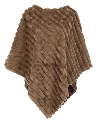 MAPIMANIA- Capa de Mujer Invierno Elegante, Ponchos y Abrigos de piel sintética, estola de terciopelo para boda, chal cálido y suave.