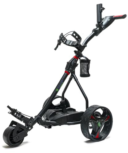 ManaraGolf MNS2GR Blanco con Control Remoto Carro de Golf Eléctrico Plegable de Aluminio, 2 Motores 200 W, 9 Velocidades, Mando a Distancia. Sin bateria