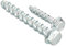 20 Pz M8 Viti per Calcestruzzo M8 x 60 mm, Viti a Testa Esagonale senza Tasselli con Rondella, Tasselli a Vite Zincate per Muratura Industriale e Architettura in Calcestruzzo