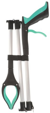 UKCOCO Pinza Raccoglitrice Di Rifiuti Pieghevole in Di Alluminio e Materiale Pp Raccoglitore Per Rifiuti Per Facile Oggetti Caduti Ripiani e Dietro Mobili Impugnatura Ergonomica