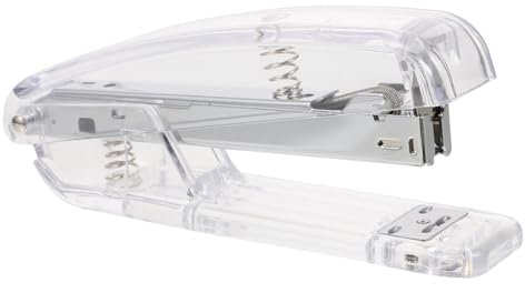 DIYEAH Tragbarer Transparenter Hefter aus Kunststoff für Schule und Büro Buchheftwerkzeug Einfacher Transport Ästhetisches Design Geeignet für Schreibwaren und Schulbedarf