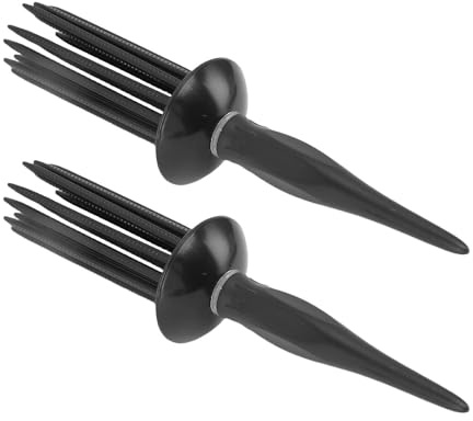 Dioche Pettine Arricciacapelli Pettine Arricciacapelli 2 Pezzi Soffice Strumento Per Lo Styling Con 17 Denti Arrotondati Per Capelli Ricci, Facile Usare, Design Antiscivolo, Portatile Per I Viaggi