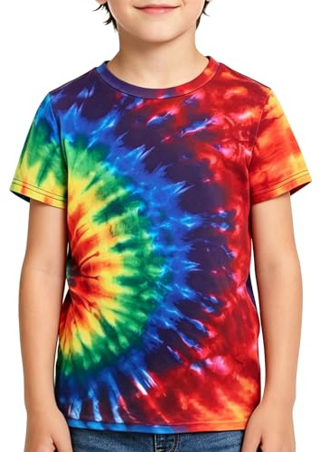 Loveternal Boys Girls T-Shirts Summer Kids 3D Printed Tee Funny Short Sleeve for Teen 6-16 Years