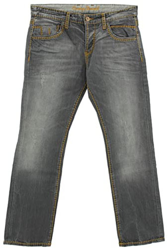 Camp David, ROBINS622, Herren Jeans Hose Stretchdenim Grey Used Vintage W 29 L 32