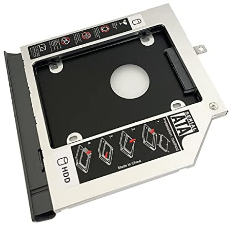 NIGUDEYANG 2nd HDD SSD Hard Drive Optical Frame Caddy Adapter for Lenovo ideapad 320 330 520 with Bezel Front Panel