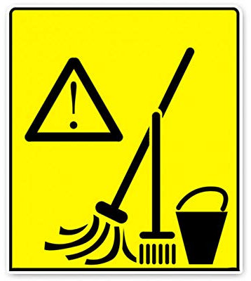 SUIFENG Selbstklebend Aufkleb 13.3 X 11.6 cm Aufräumen Müll Warnschild Zubehör Autoaufkleber