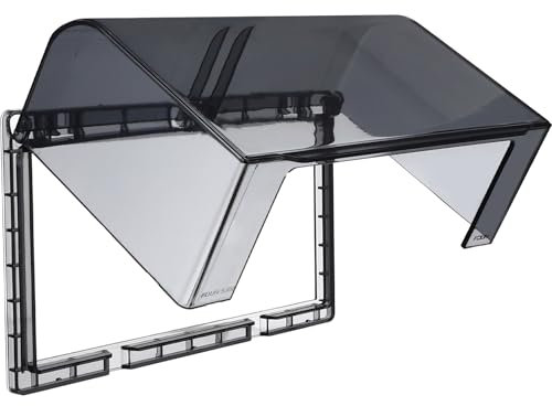 Housoutil Tapa protectora de enchufe de 2 velocidades, cubierta de enchufe de doble posición, resistente a la intemperie, cubierta adhesiva para enchufes para interiores y exteriores