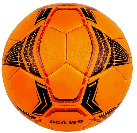 Linkidea Size 4 Training Futsal Ball, Low Bounce Indoor Soccer Ball (Orange)