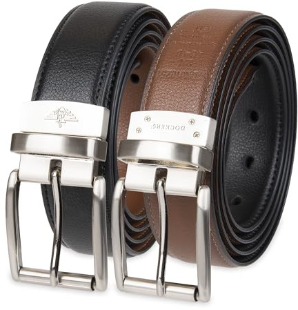 Dockers herr Grtel, Svart/konjak, 2X (46-48)