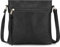 dobsechs Handtasche Damen Kleine Umhängetasche aus PU Leder Schultertasche für Frauen Schwarz Crossbody Bag mit verstellbarem Schultergurt