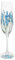 Shudehill Giftware My Favourite Glass Floral Hand Painted Flute Champagne Glass - Lavender, Delphinium, Poppy, Daisy, Gerbera, Sunflower, Butterfly Meadow, Bee or Dragonfly Designs (Delphinium)